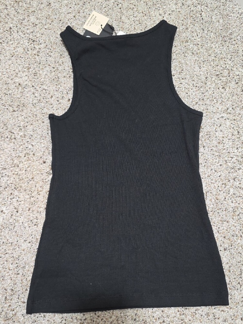 Only Black Ribbed Tank Top - Picture 4 of 4